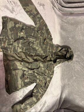 New Look Olive Green Camo Utility Jacket